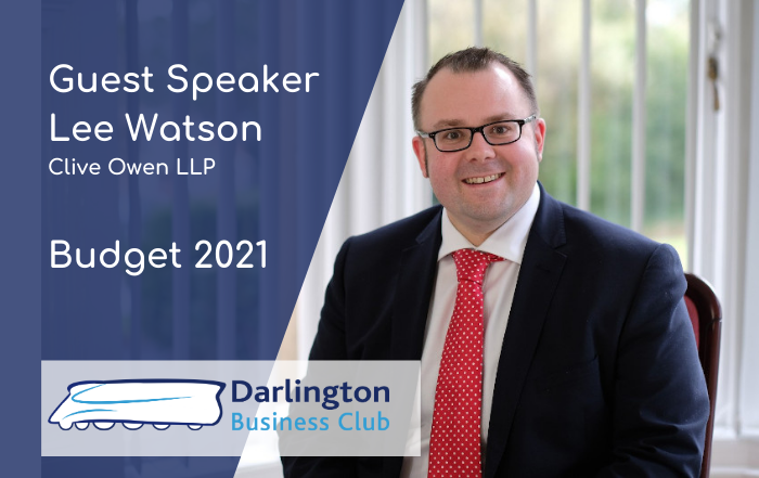 Darlington Business Club Guest Speaker Lee Watson Clive Owen LLP